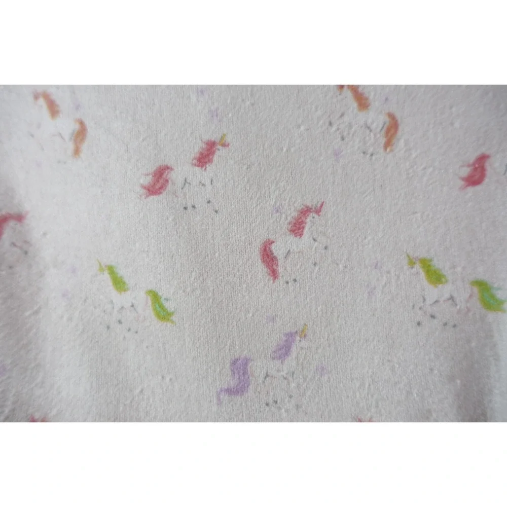 The Big One Full Size Flannel Sheet Set Kids Unicorn Pink Heavyweight Deep Fit